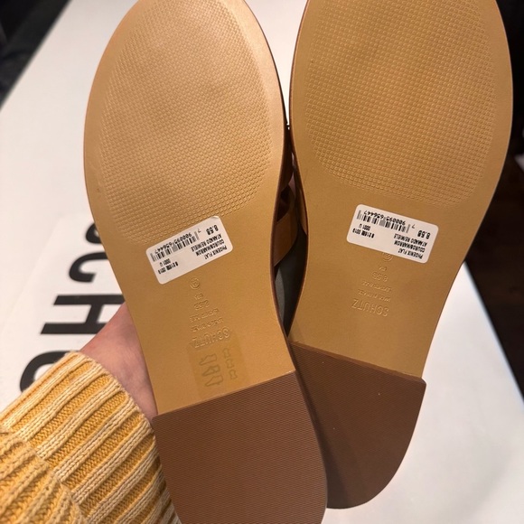 NEW SCHUTZ phoenix Flat Women’s Brown Leather Sandals Size 8.5 Box & Dust Bag - Picture 6 of 6